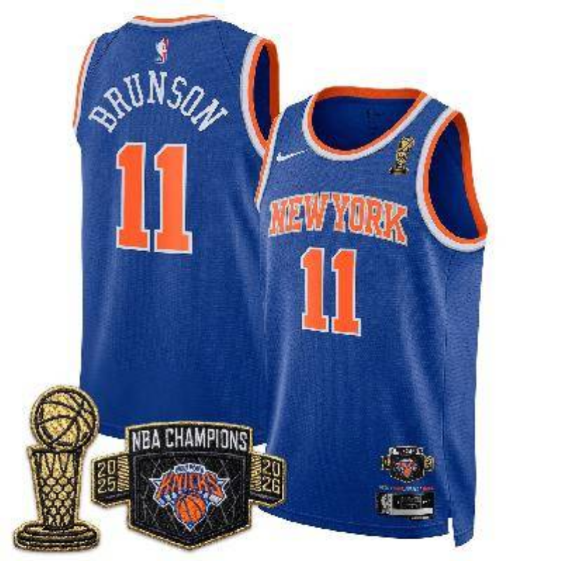 Men New York Knicks #11 Brunson blue 2026 Nike NBA jersey 0627006